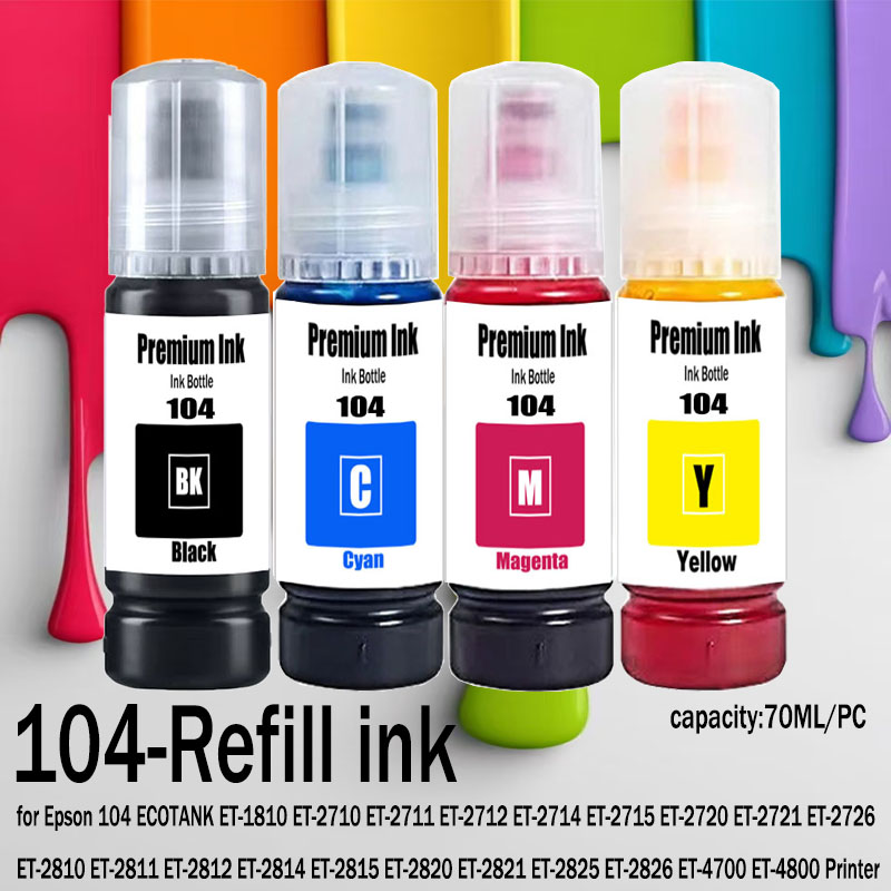Fountain Pen Bottled Ink - 104 زجاجة حبر ملون عالي الجودة