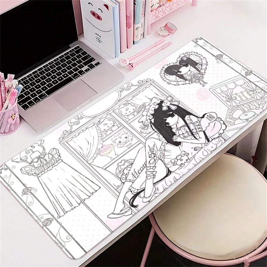 بساط فأرة جلدي بتصميم أنمي، ور - مراجعة Leather Desk Pad وسعره