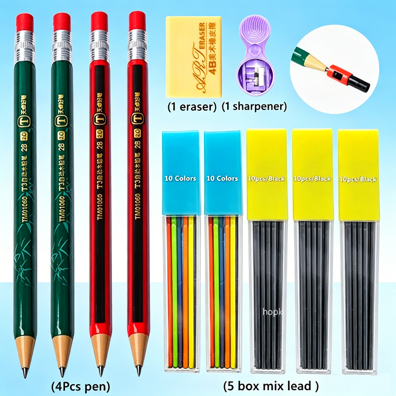 مجموعة أقلام رصاص ميكانيكية 2B - مراجعة Staedtler Pencil Lumocolor وسعره