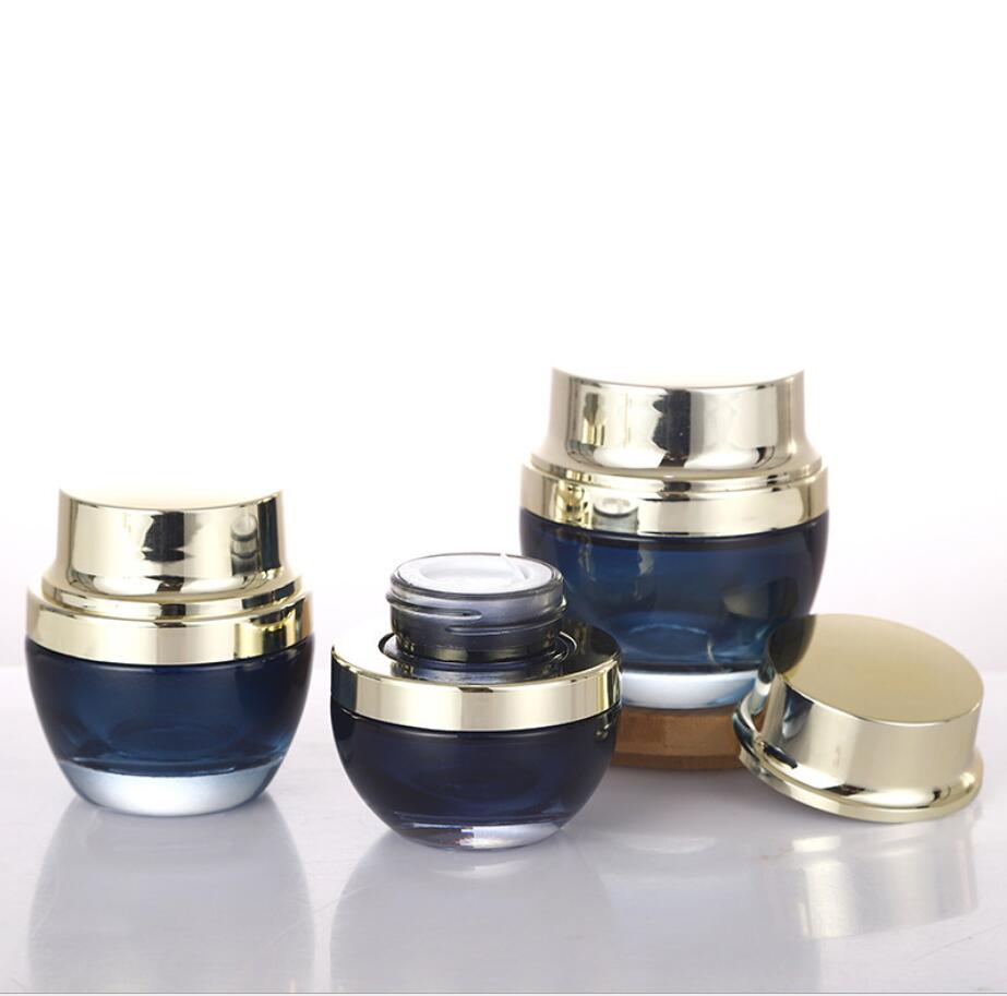 جرة زجاجية زرقاء داكنة 20 جرام - مراجعة Gel Refill Pack وسعره