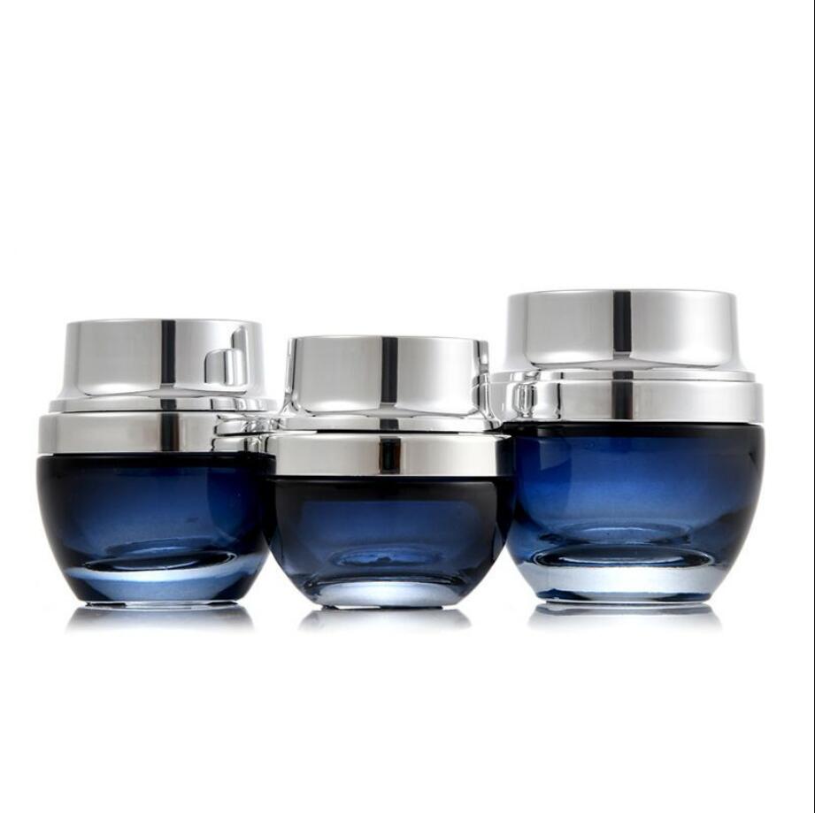 جرة زجاجية زرقاء داكنة 20 جرام - مراجعة Gel Refill Pack وسعره